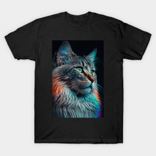 Serious Cat portrait T-Shirt